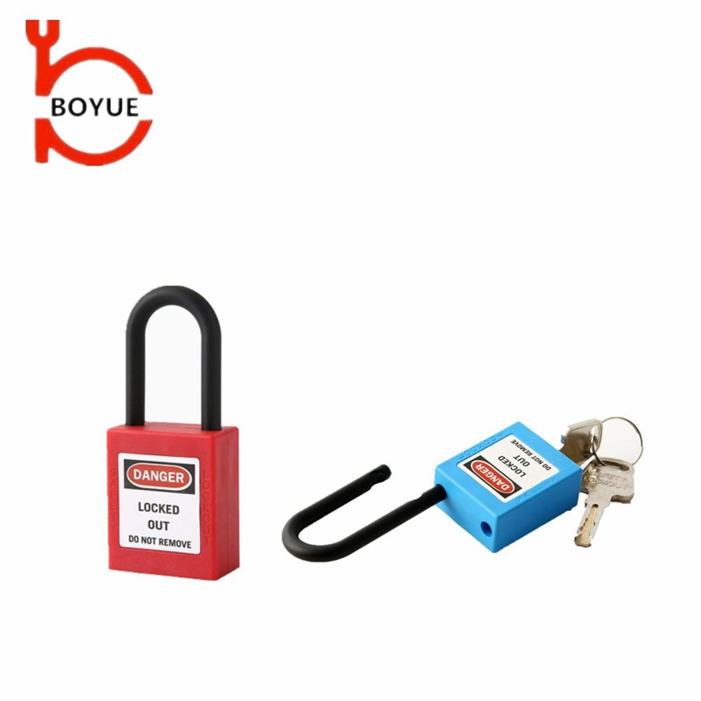 Common material types and characteristics of safety padlocks