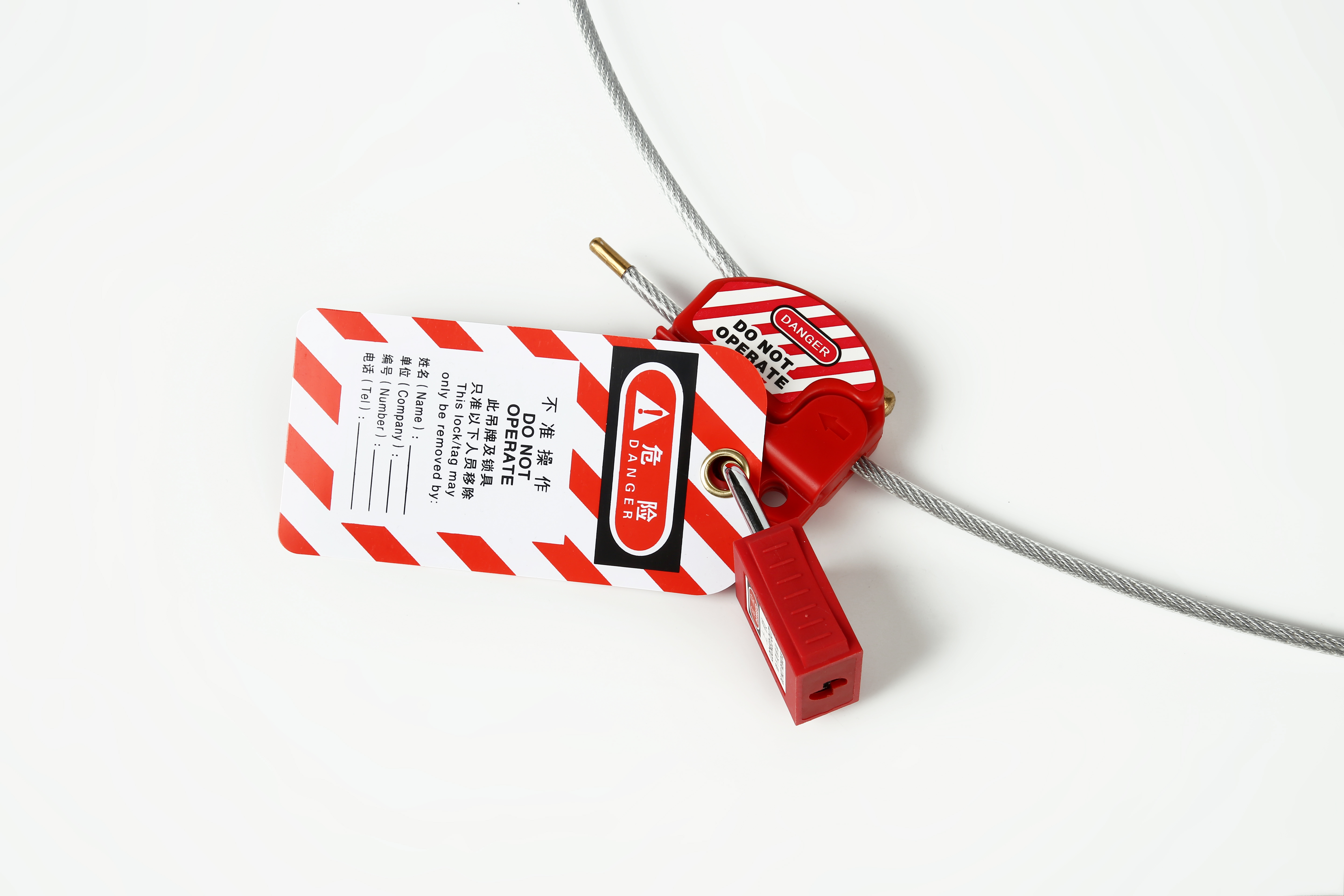 Premium Cable Lock for Safety Valve Lockout