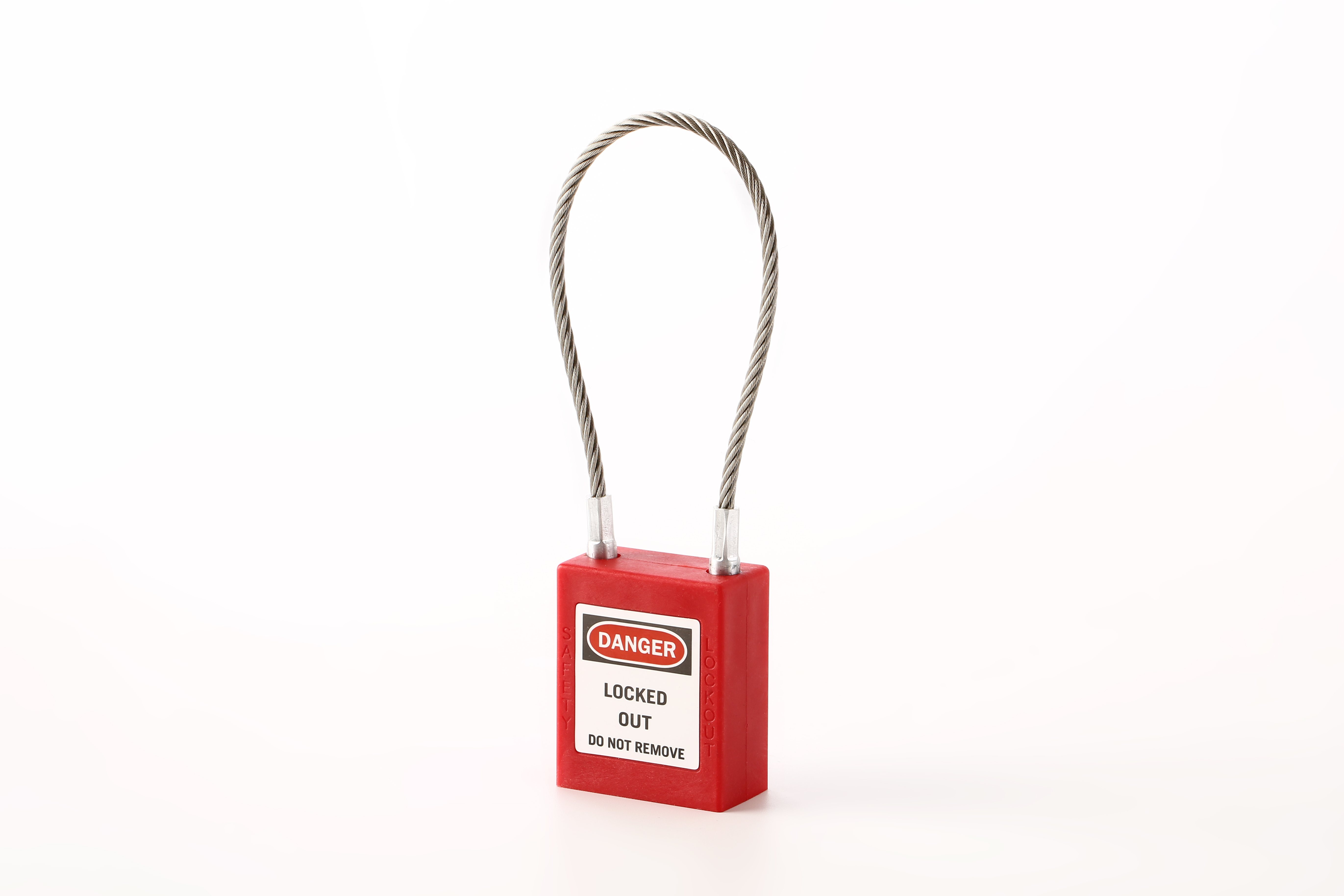 High reputation Colorful Shell Safety Cable Padlock Shackle Customized Padlock
